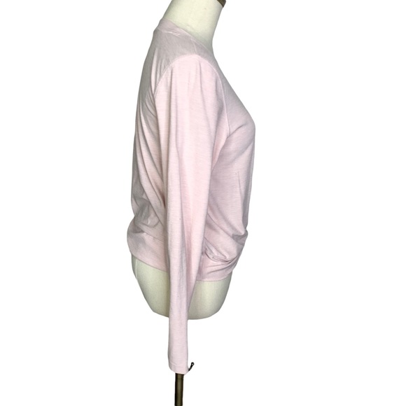 Old Navy pale pink long sleeve waist tie knit top M 3167 - Picture 3 of 8